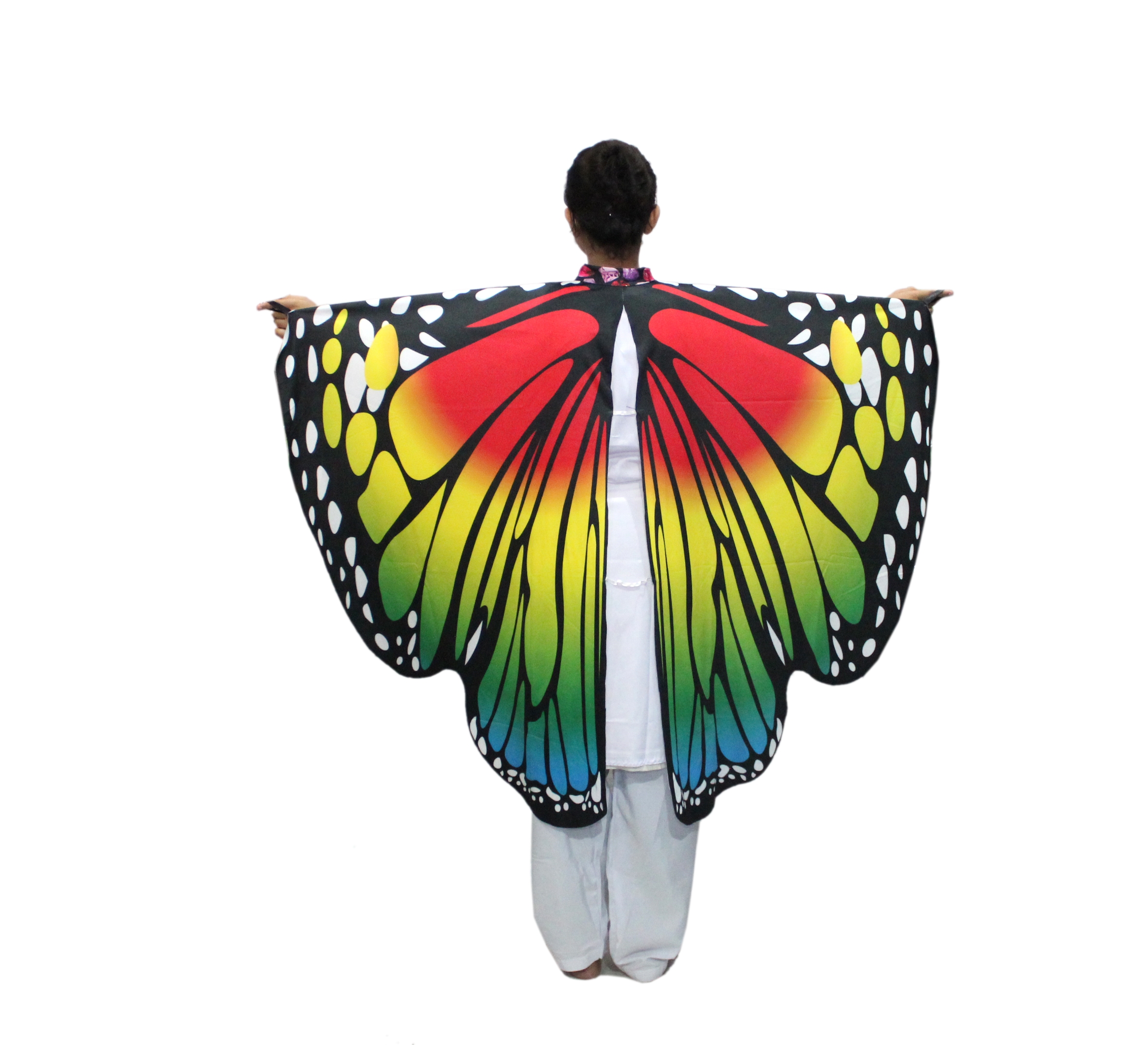 Dance Fairy Belly Dance Wings/Butterfly Wings/butterfly wings fabric/Egypt Belly Soft Fabric Wings Dancing Costume/For Kids Annual function/Theme Party/Competition/Stage Shows/Birthday Party Dress