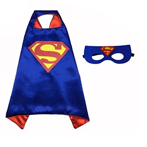 Kids Superman Robe with Cape & Mask