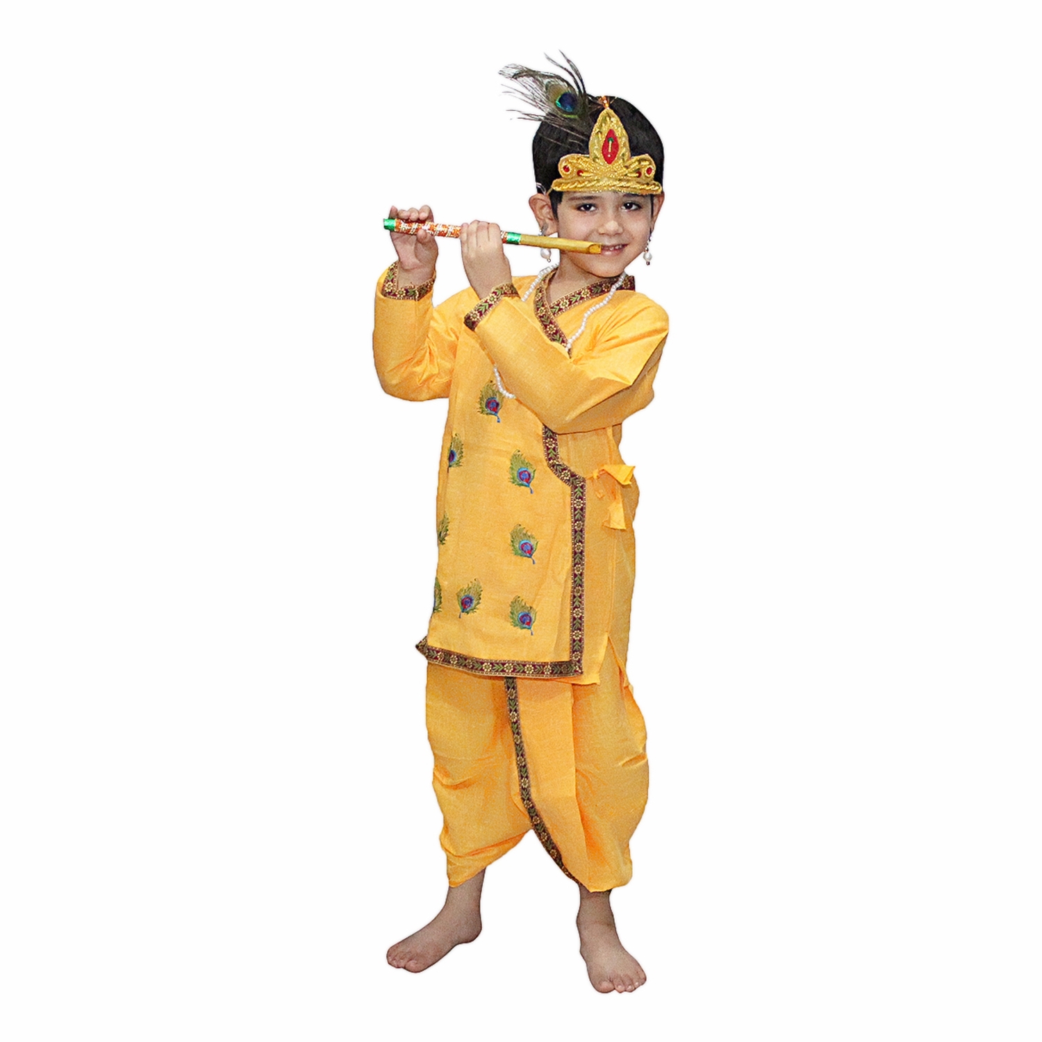 Little Krishna Janmashtami Costume for Kids