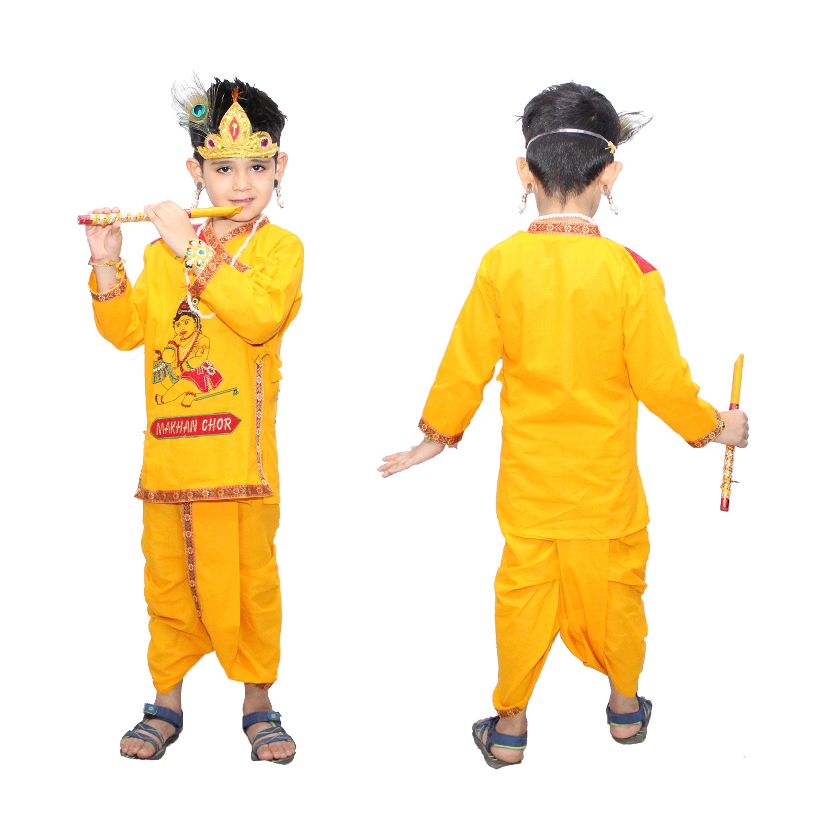 Maakhan Chor Without Jewellery Fancy Dress for Kids