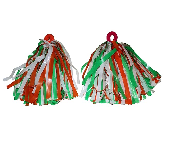 Tri-Color Pom-Pom Pair for Cheerleading