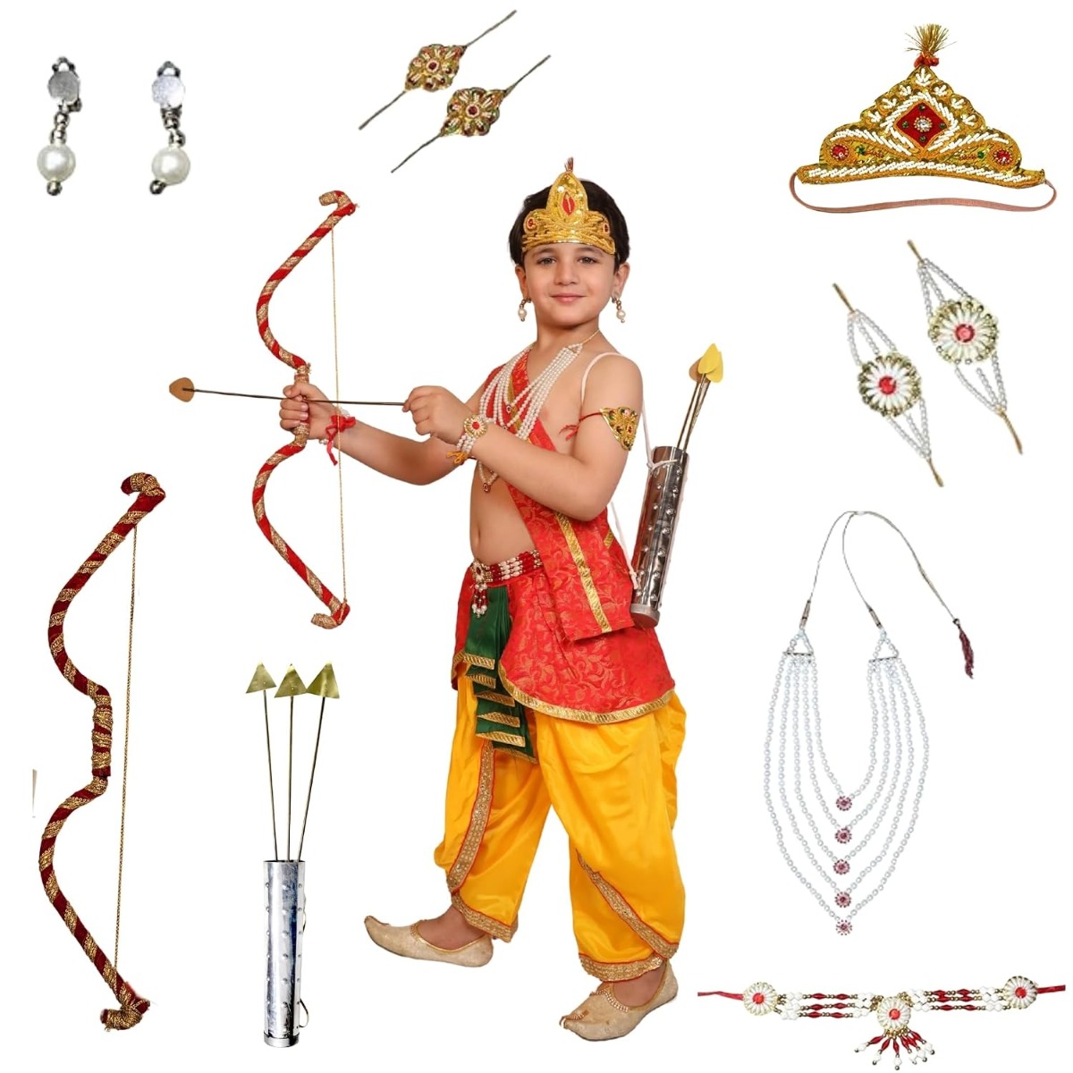 Ram-belt-Red-5-Line-Mala-set