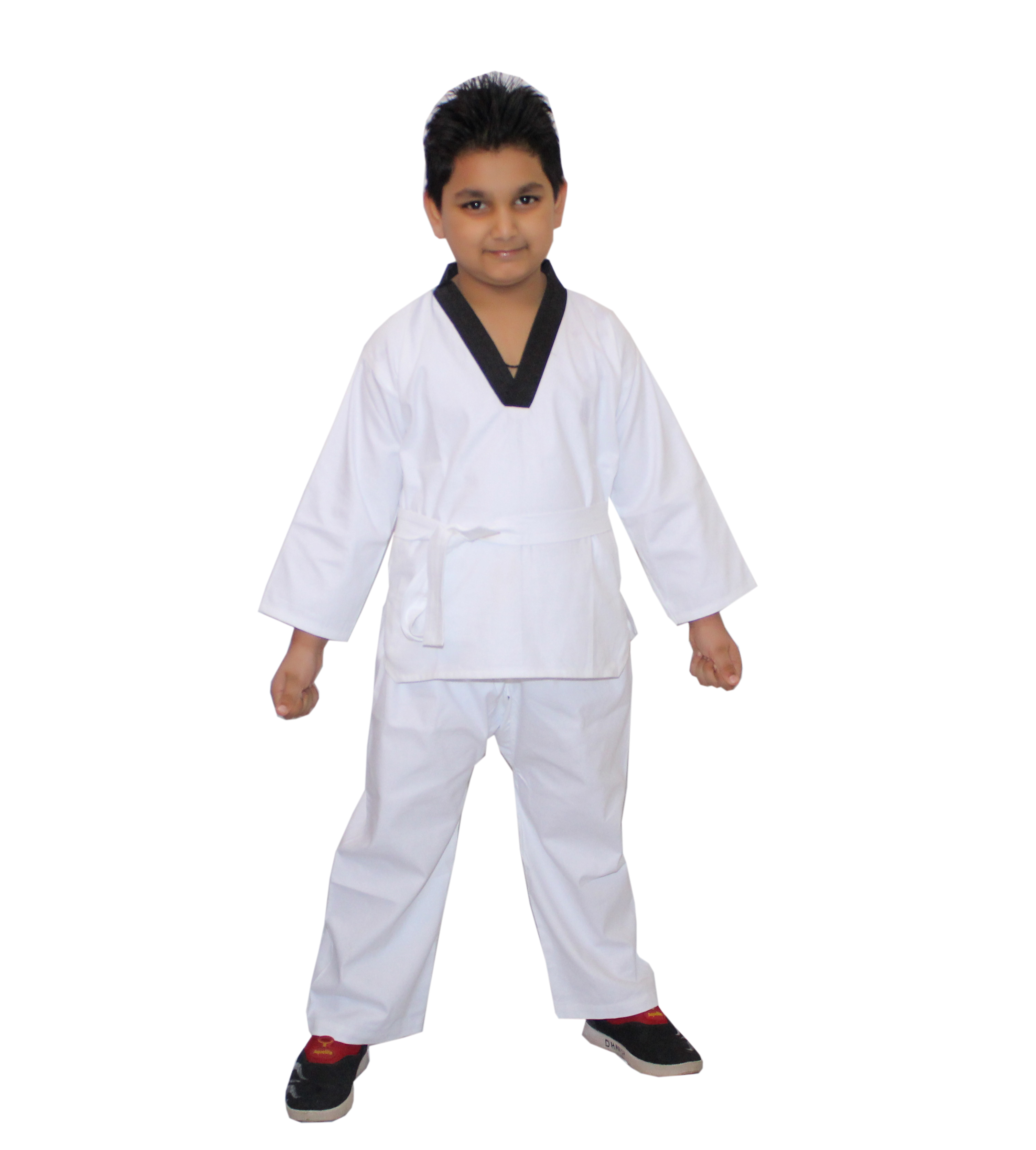 White Taikando Costume for Children