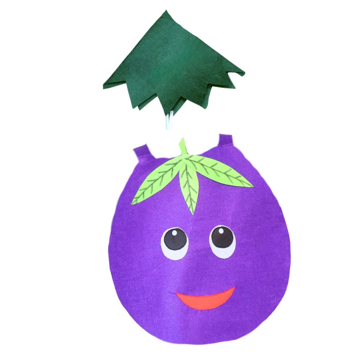 Brinjal Vegetable Cutout Costume for Kids