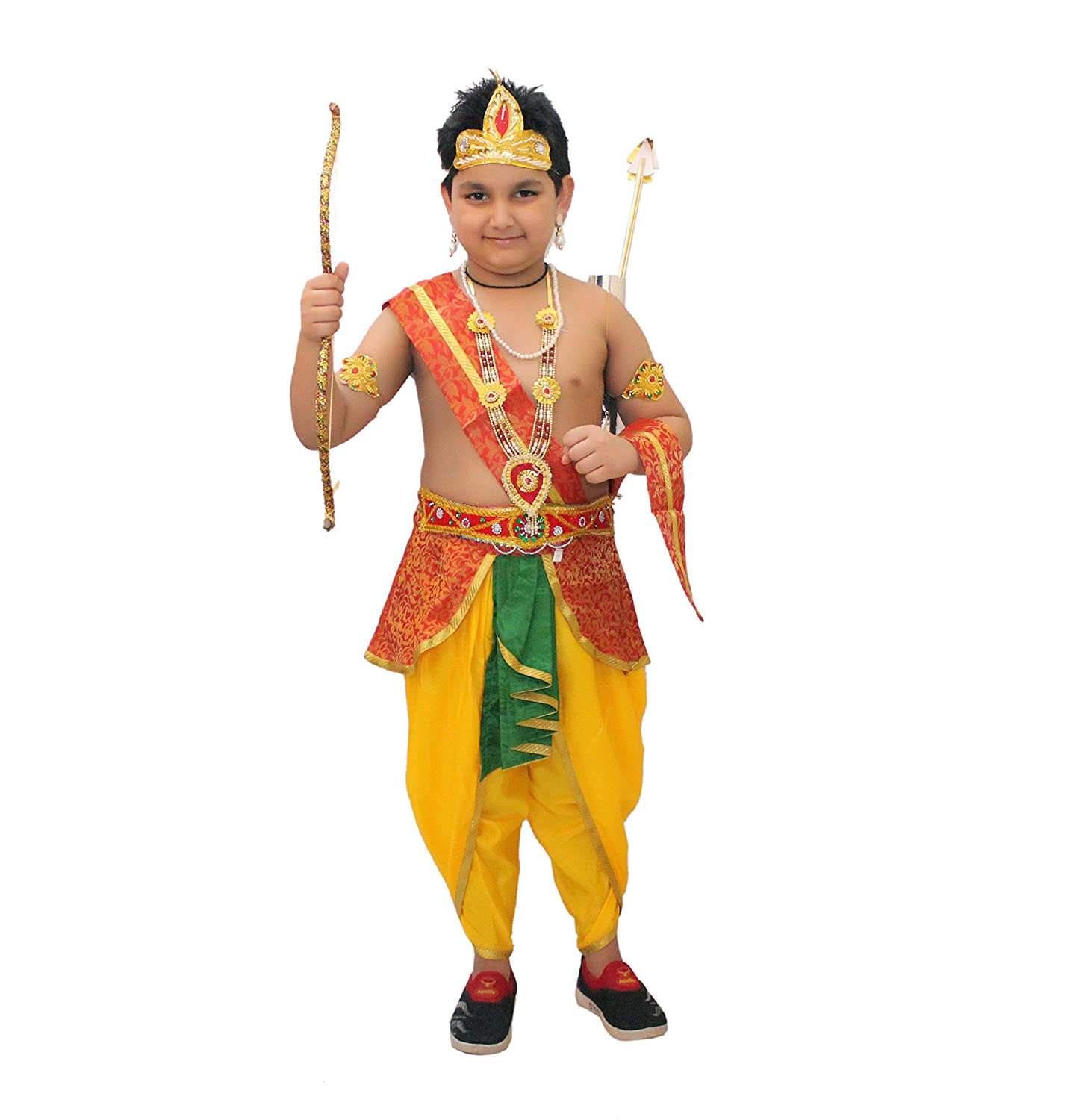 Ram belt Red fancy dress for kids,Mythological  Costume for School Annual function/Theme Party/Competition/Stage Shows Dress
