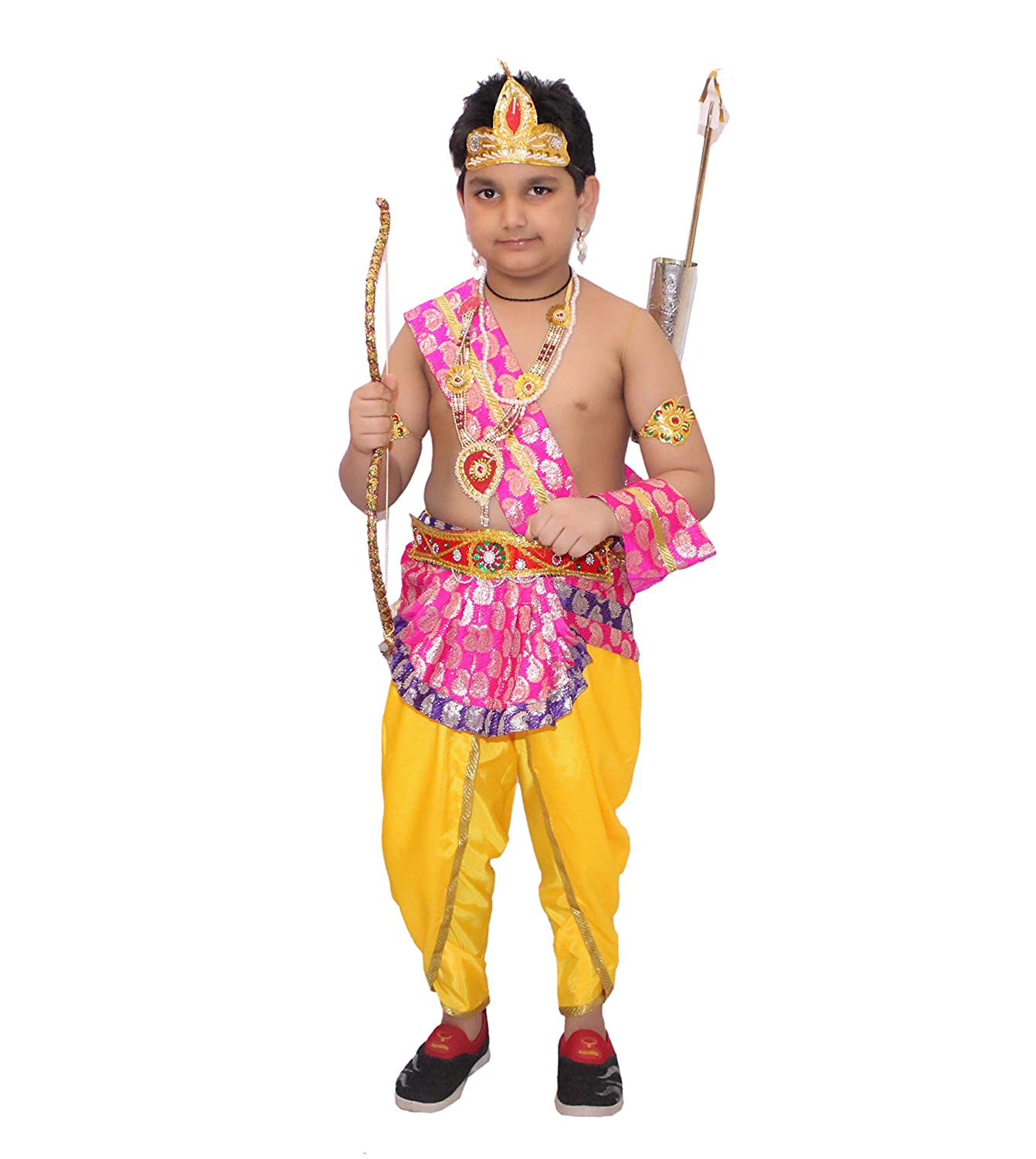 Ram Belt Magenta  fancy dress for kids,Mythological  Costume for School Annual function/Theme Party/Competition/Stage Shows Dress