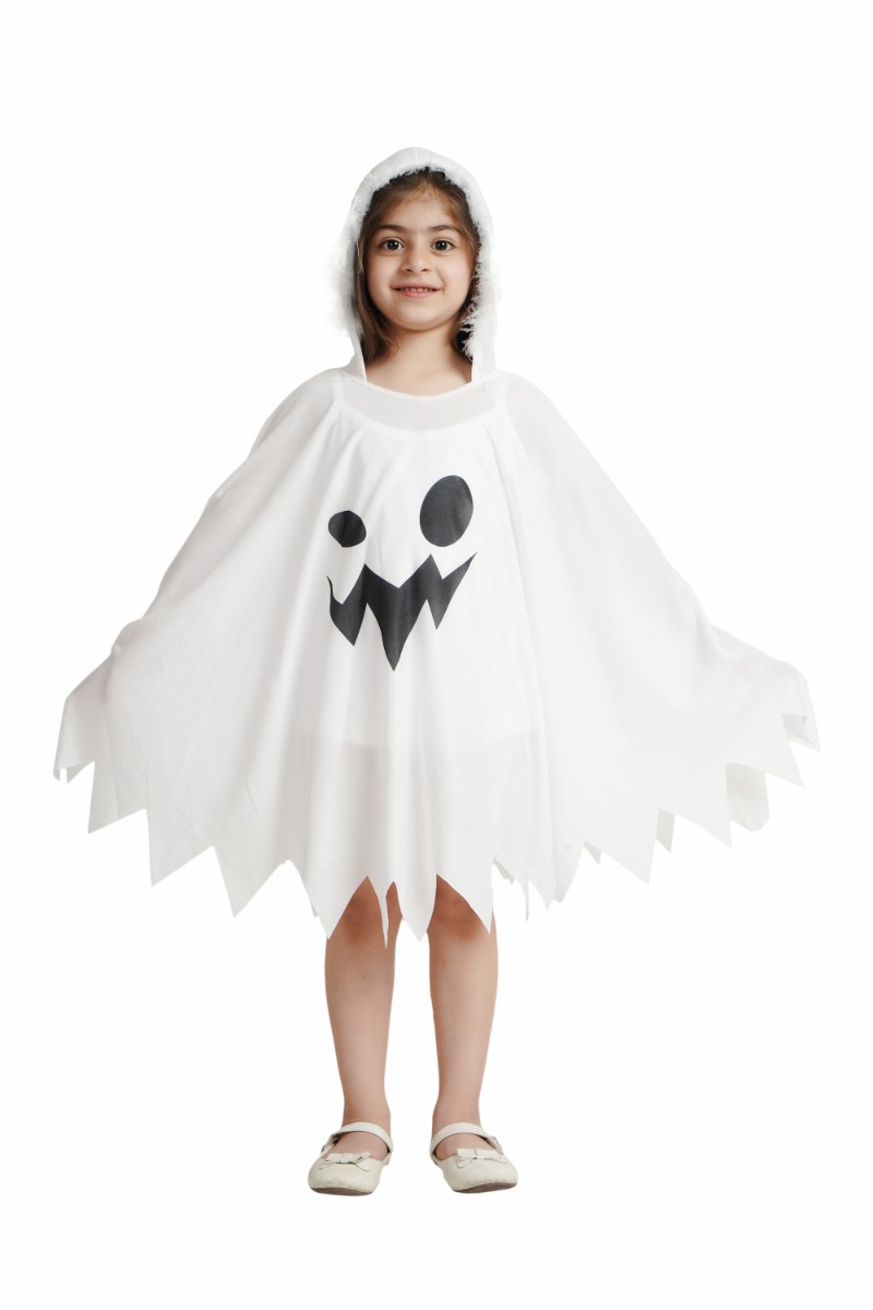 White Cloak Fancy Dress for Kids