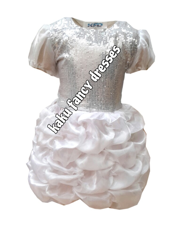 White LCD Frock