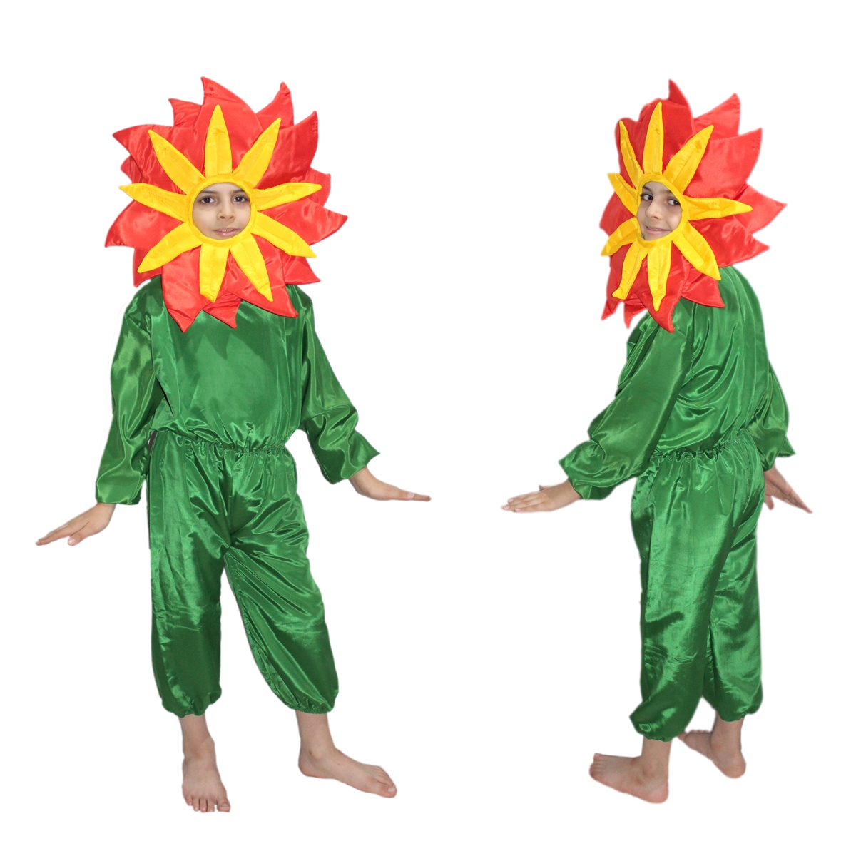 Red Flower Fancy Dress for Kids