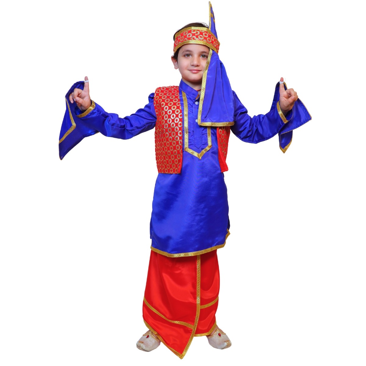 Punjabi Traditional Costume for Boys  Folk Dance Bhangra Dress Fancy Dress Outfit