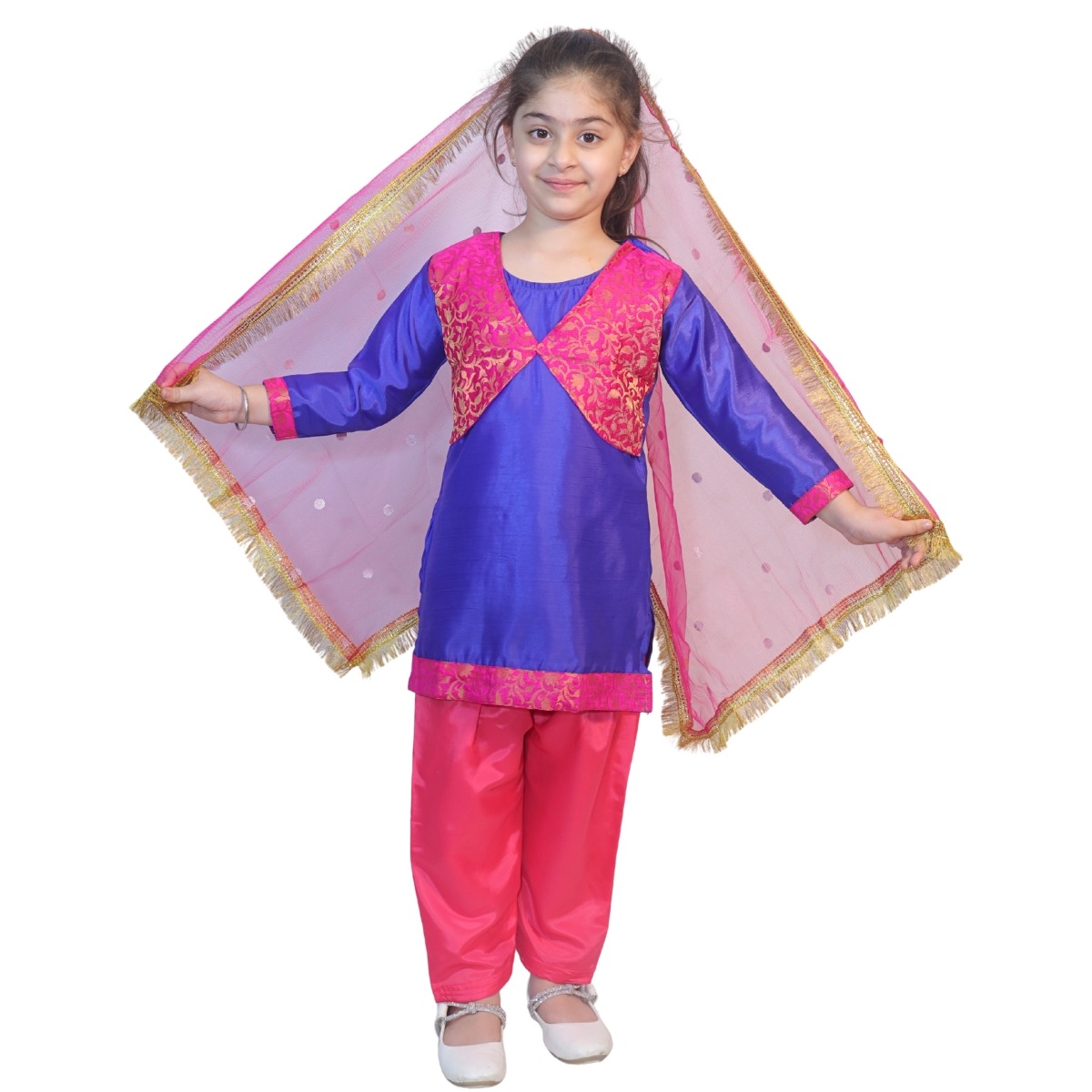 Punjabi Girl Ethnic Costume for Dance Performance & Parties