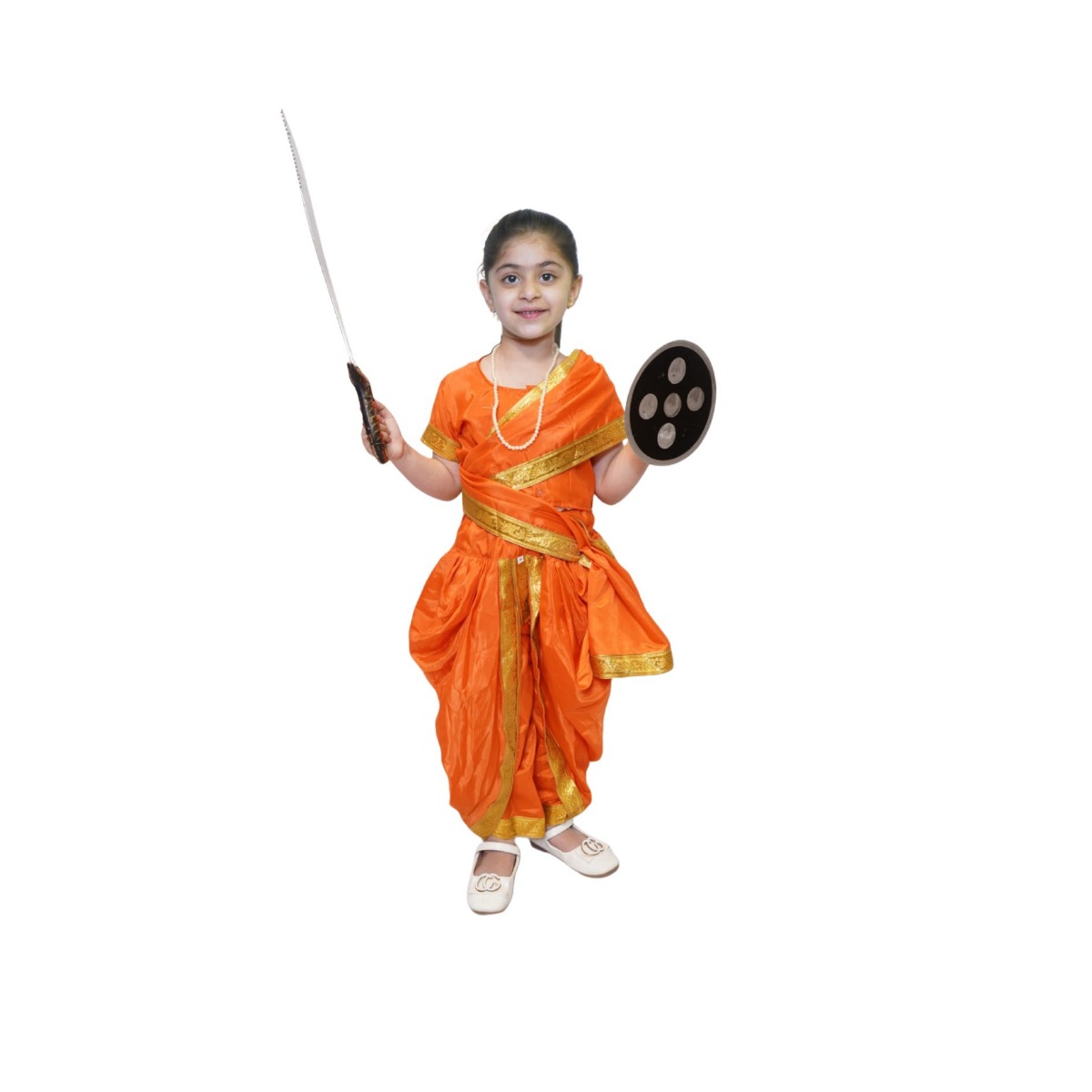 Rani Laxmi Bai Orange National Hero Costume