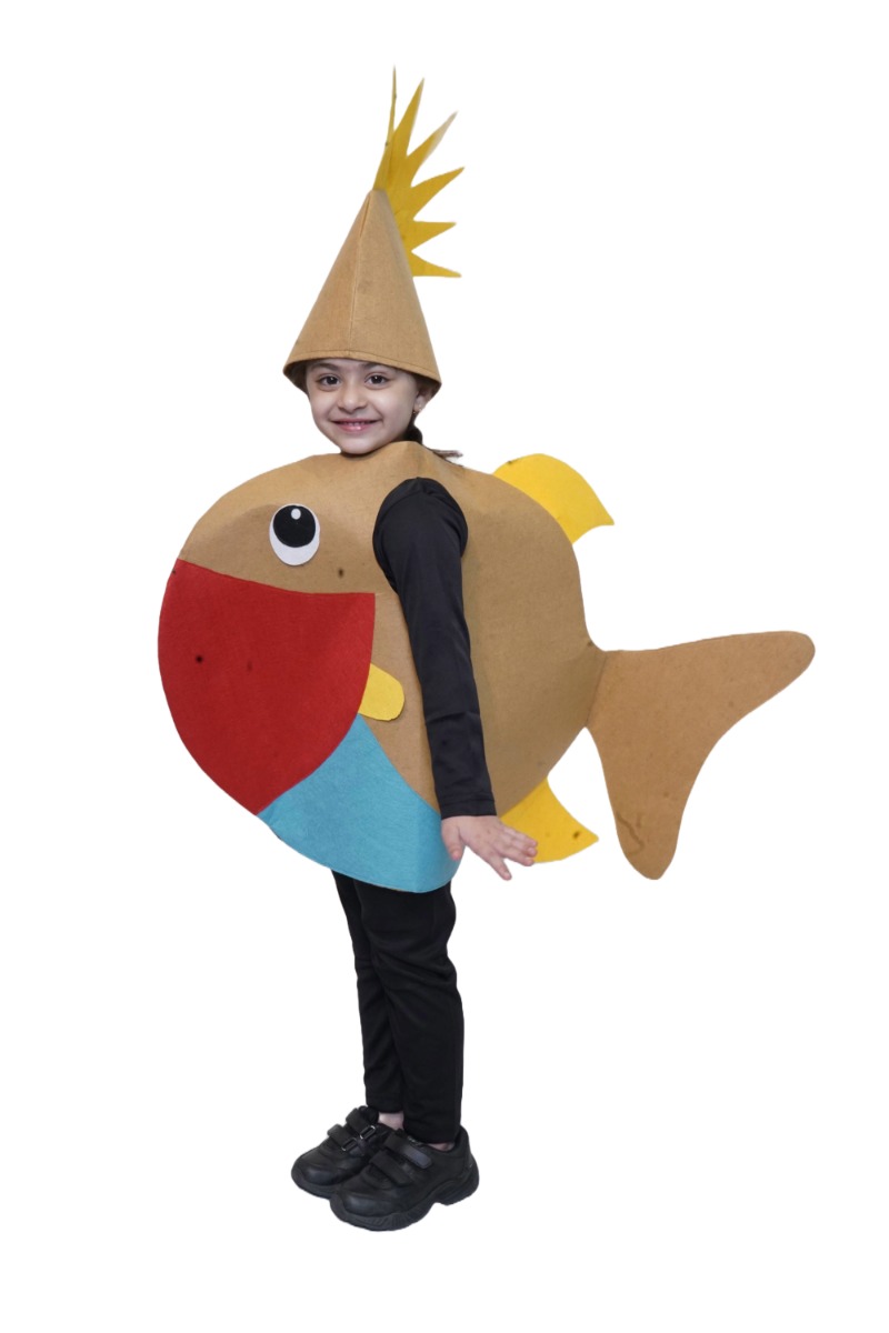 Puffer Fish Cutout Without jumsuit Fancy Dress for kids,Insect Costume for School Annual function/Theme Party/Competition/Stage Shows Dress