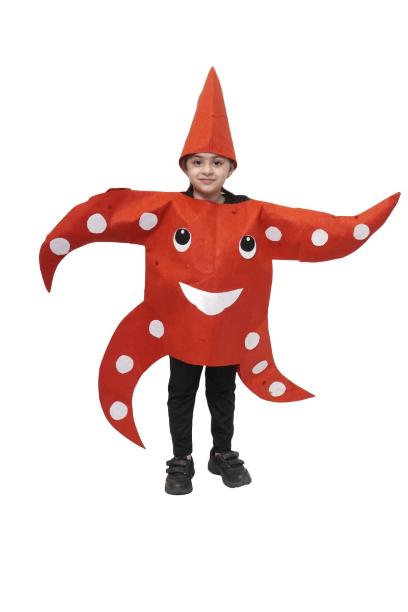 Star Fish Fancy Dress For Kids,Costume For School Annual Function/Theme Party/Competition/Stage Shows Dress