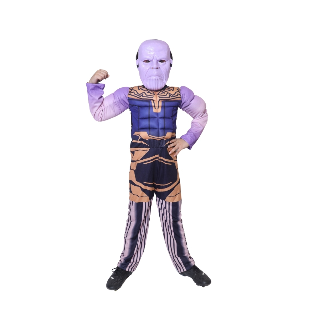 Thanos imported fancy dress for kids,Cartoon/superhero Costume for School Annual function/Theme Party/Competition/Stage Shows Dress