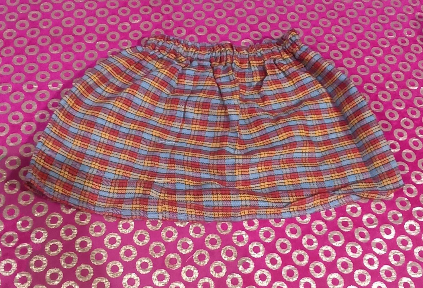 Check waist Skirt