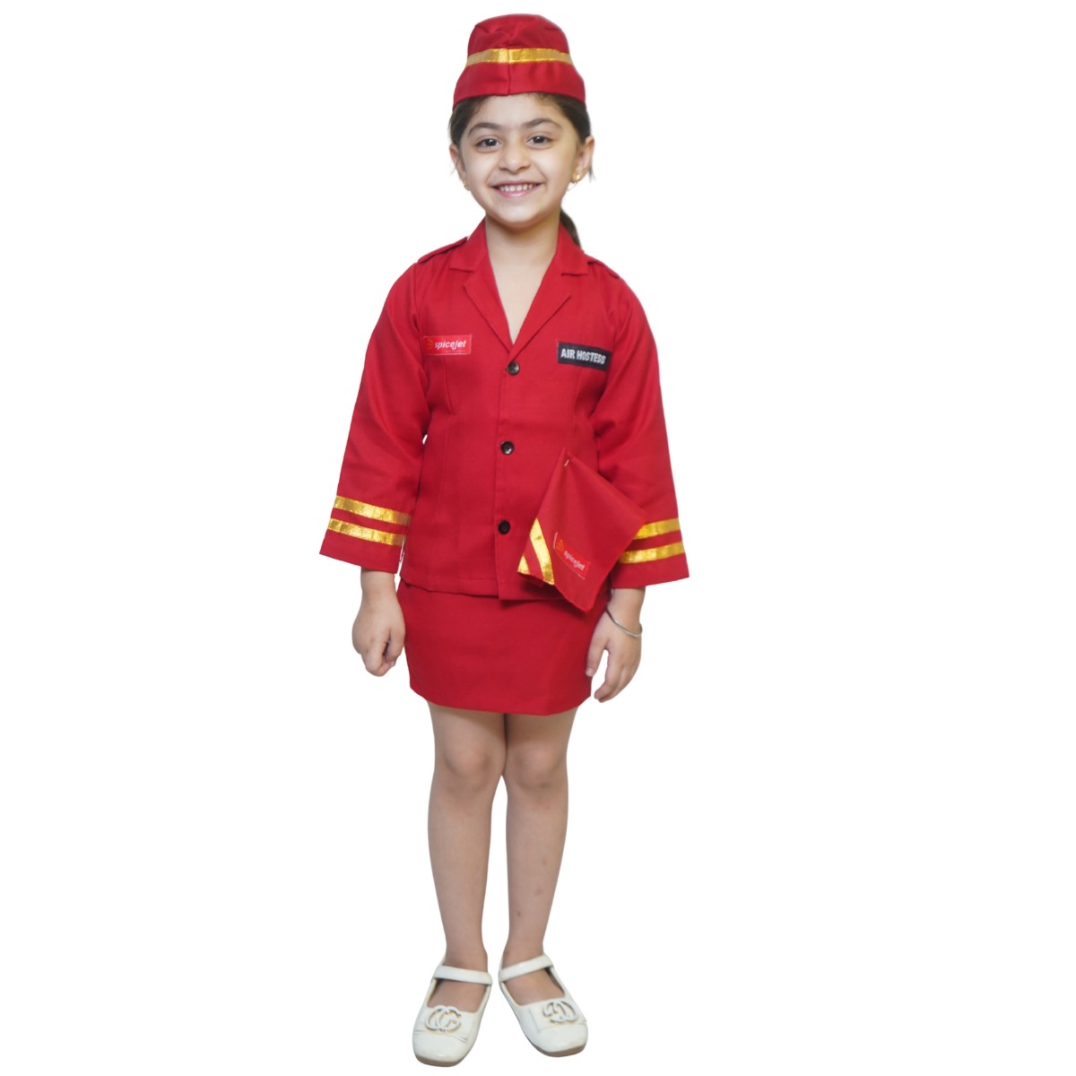Air Hostess Fancy Dress Costume for Kids