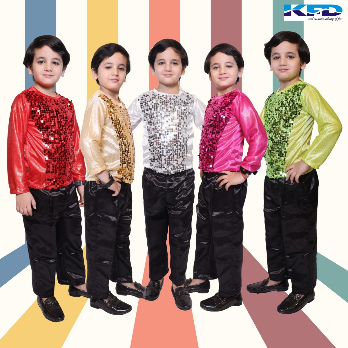Lycra T-Shirt For Kids, Dance Costume For Boy & Girls