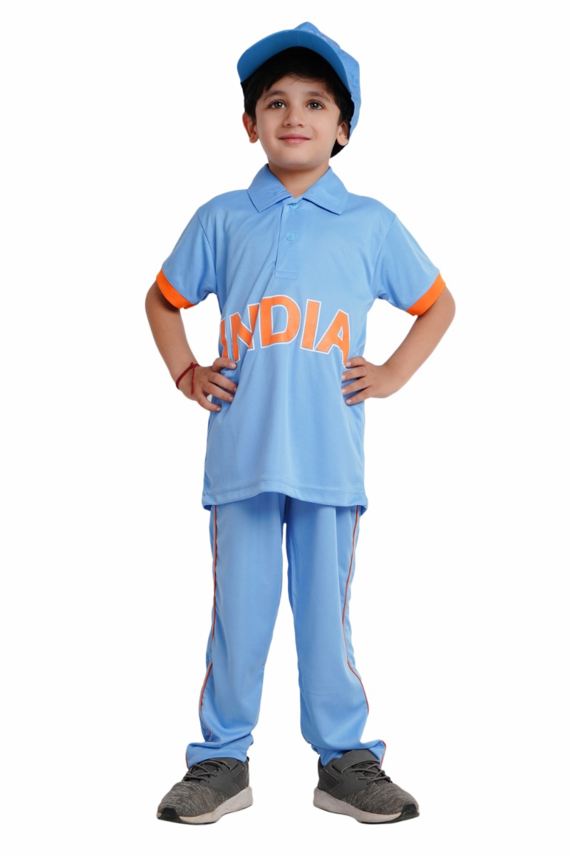 Kids Indian Cricket Player Costume