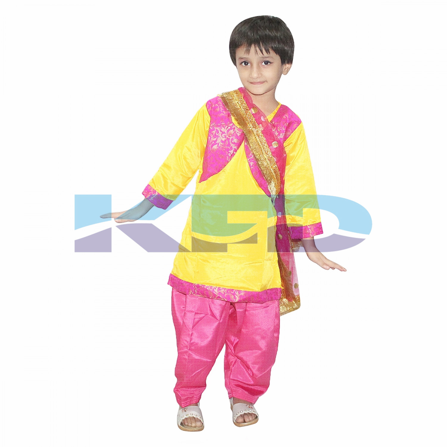 Punjabi dress, fancy dress ideas, patiala salwar, traditional kids dress |  Fancy dress for kids, Punjabi dress, Kids saree