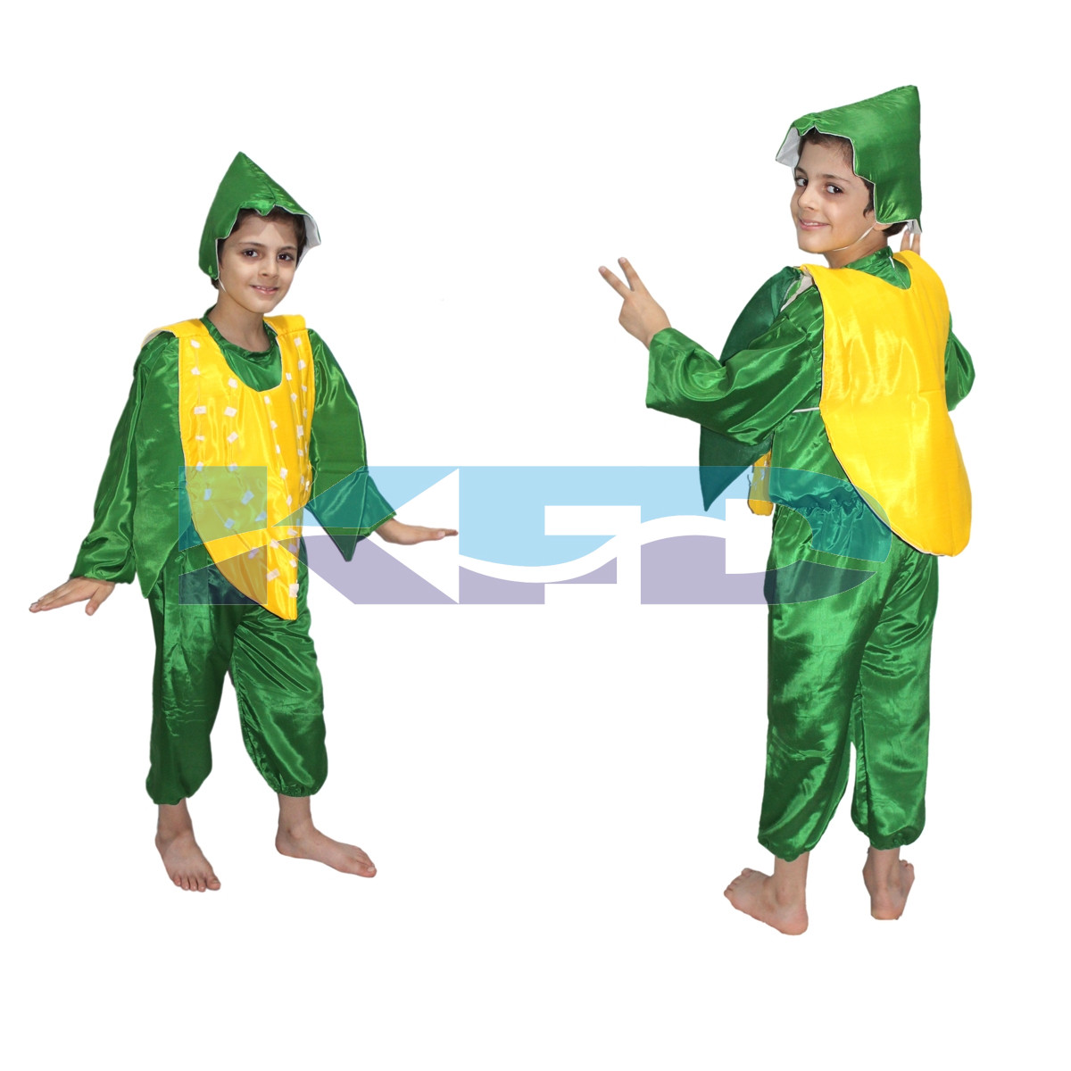 Corn fancy dress for kids,Vegetables Costume for School Annual function/Theme Party/Competition/Stage Shows Dress