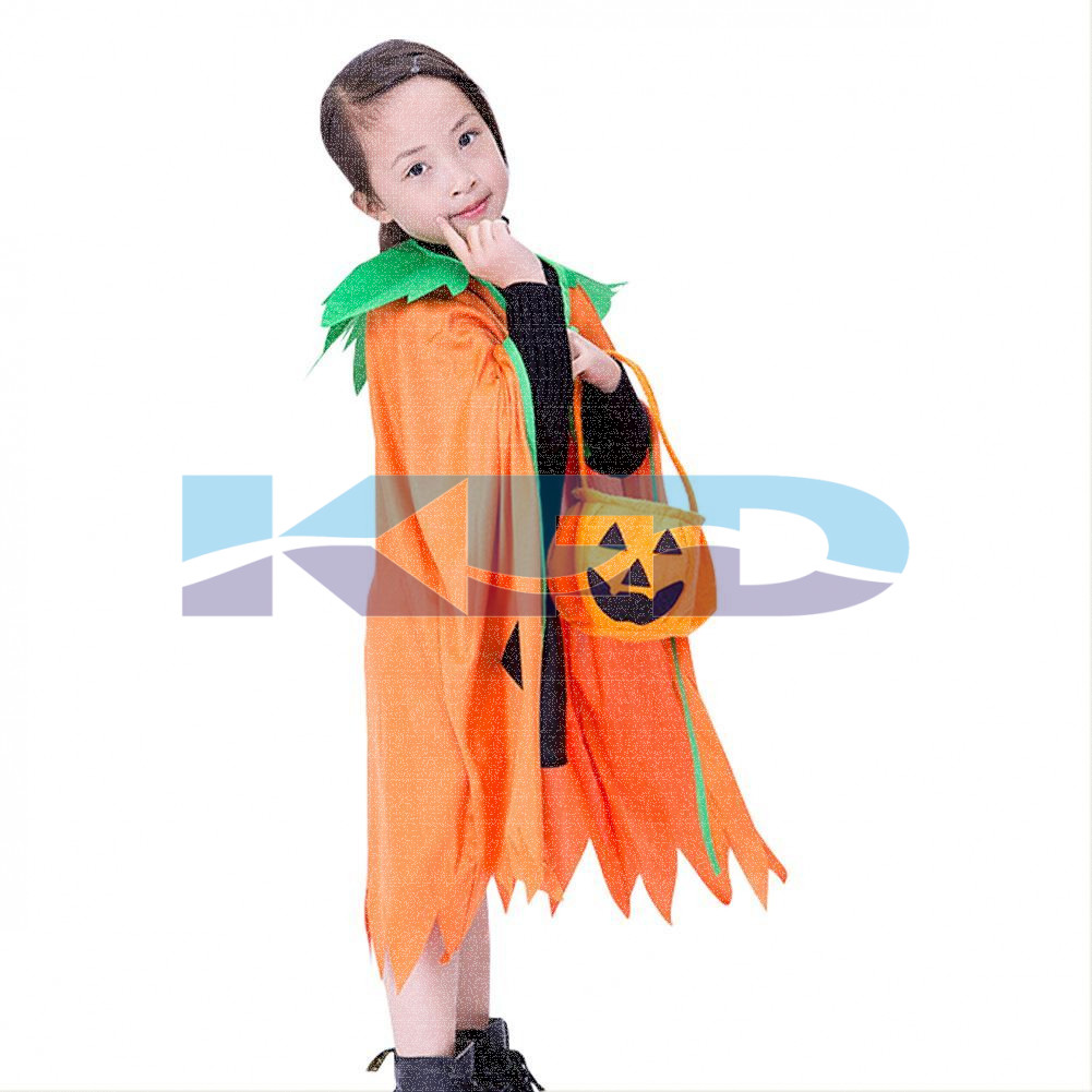 Pumkin Robe fancy dress for kids, Halloween Costume for School Annual function/Theme Party/Competition/Stage Shows Dress