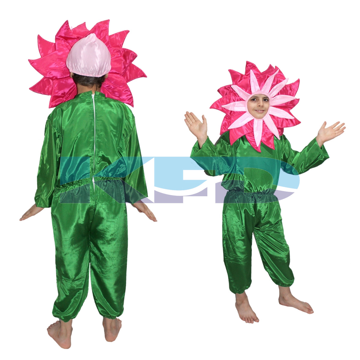 Pink flower fancy dress for kids,Nature Costume for Annual function/Theme Party/Stage Shows/Competition/Birthday Party Dress