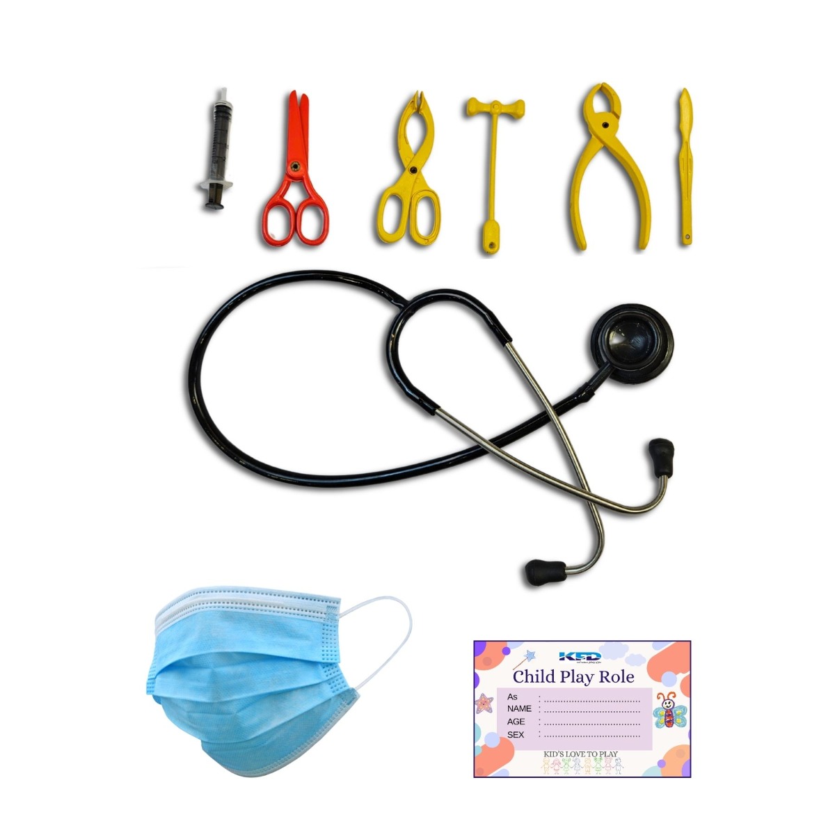 Medical Role Play Accessories Toy Tools Fancy Dress for Boys and Girls