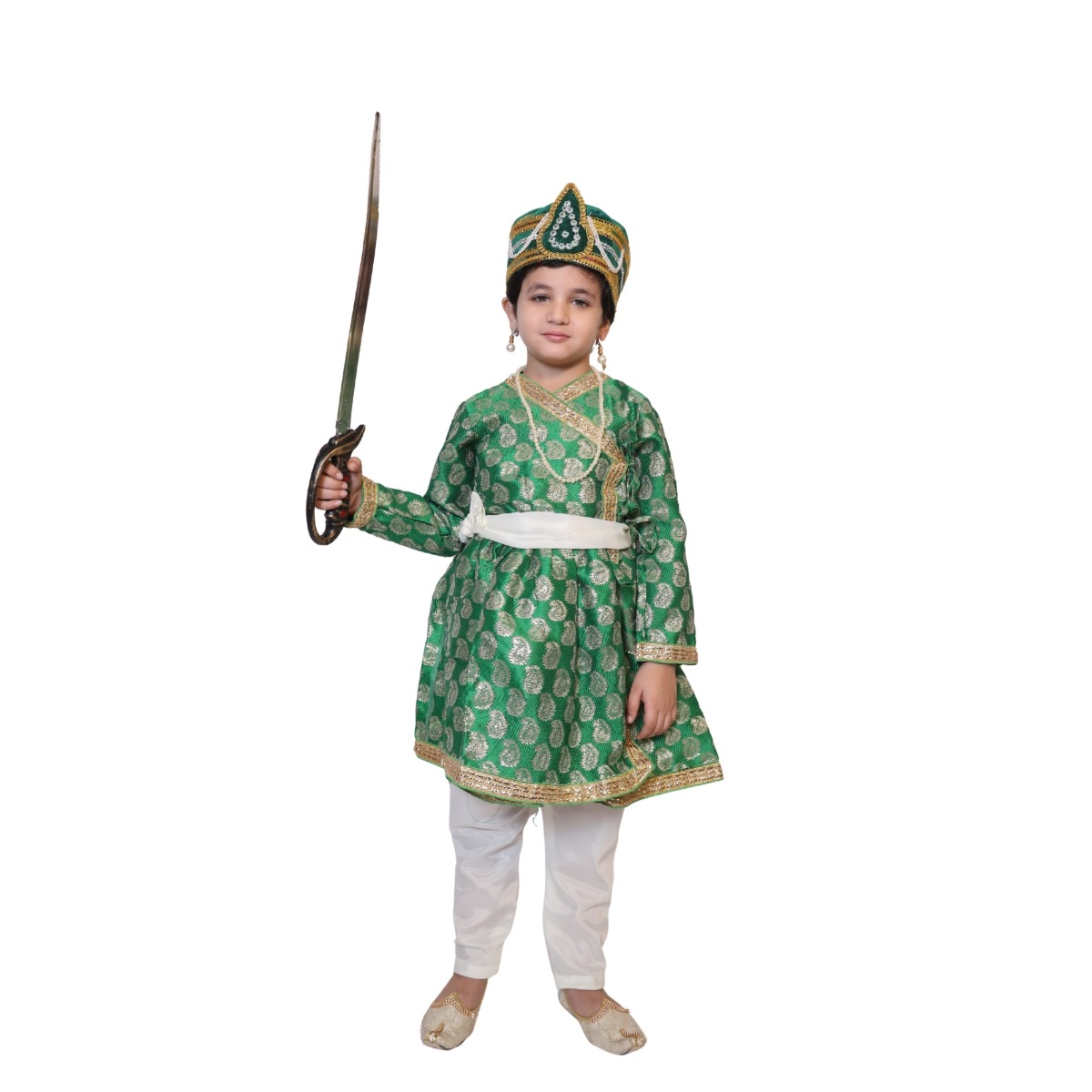 Akbar Mughal King Costume for Fancy Dress Events