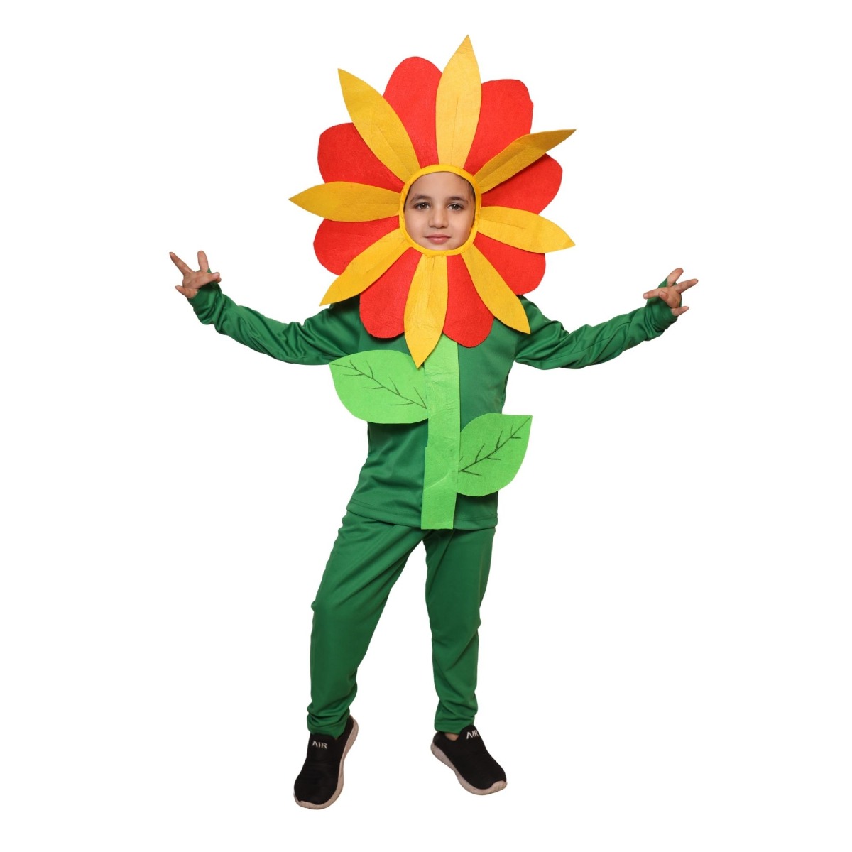 Red Flower Fancy Dress for Kids