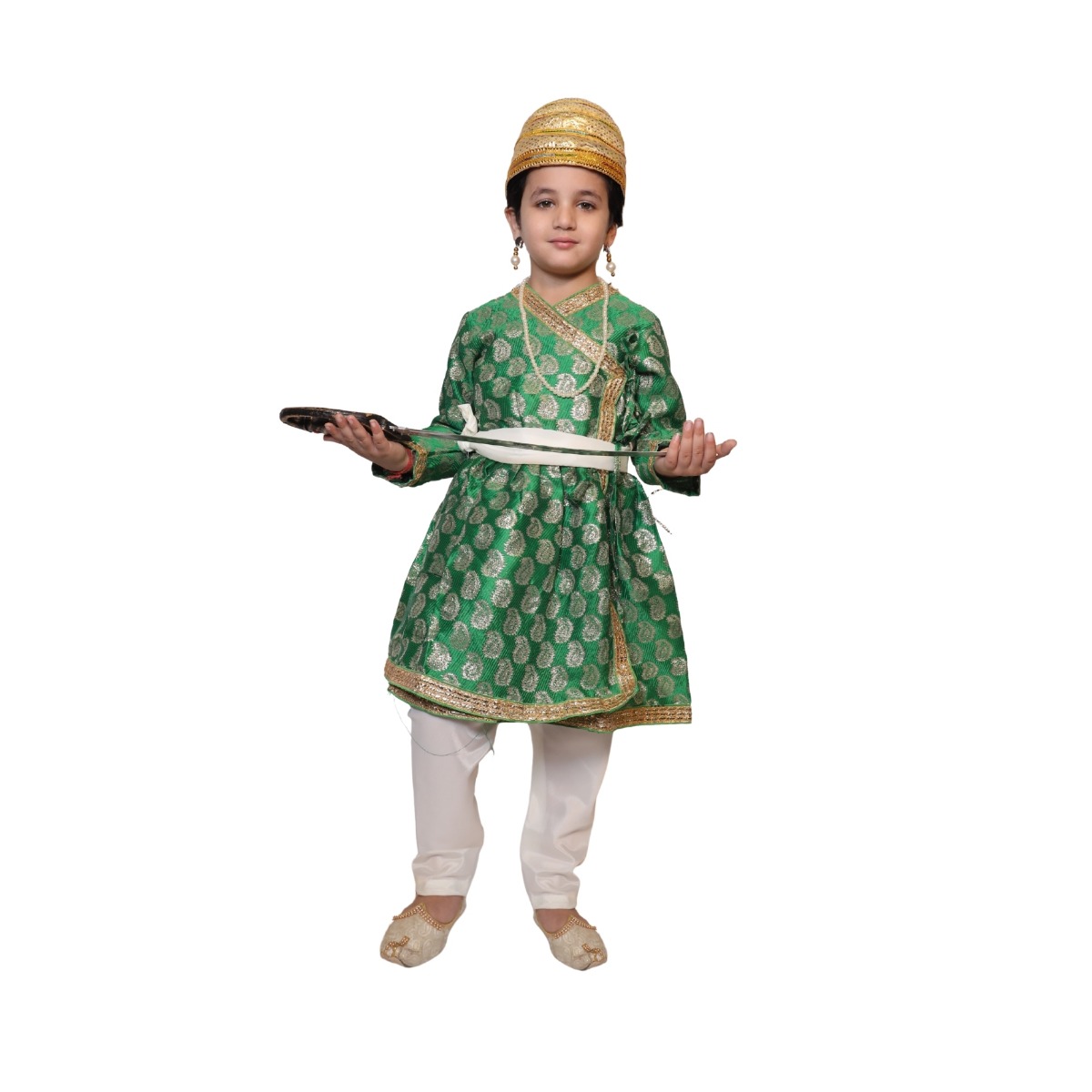 Shiva Ji Green National Hero Costume