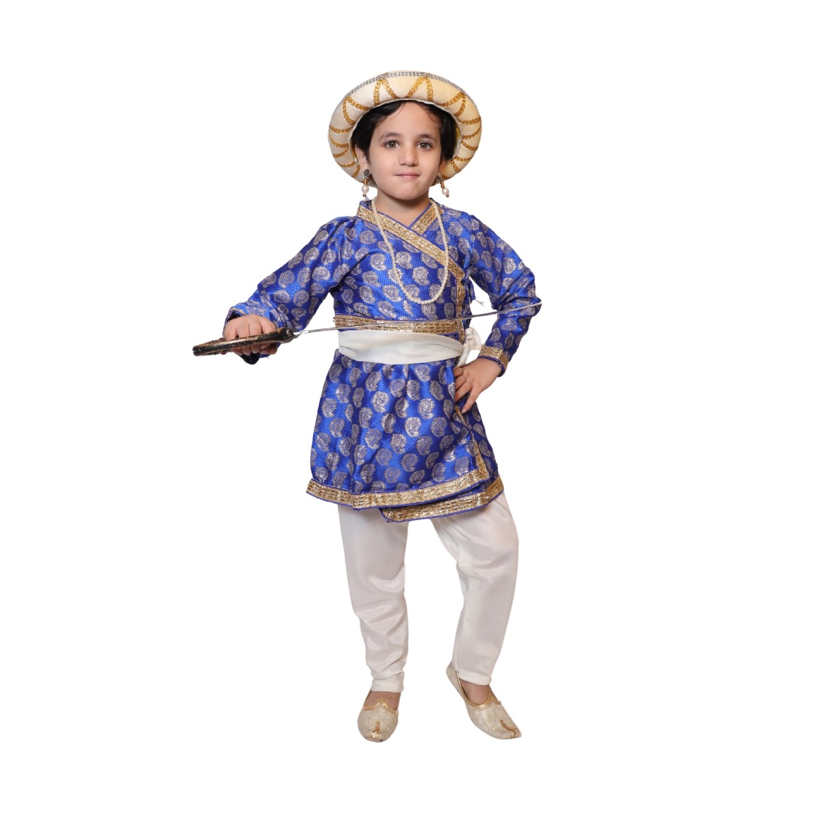 Tipu Sultan Blue Costume for Kids