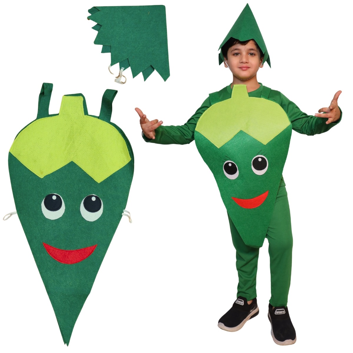 Lady Finger Fancy Dress for Kids