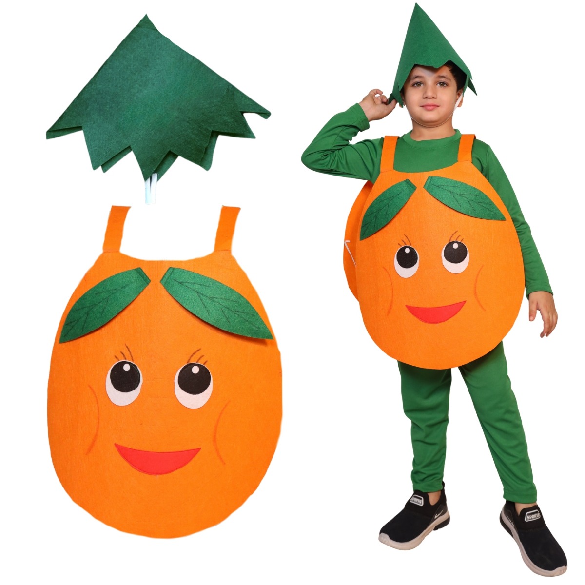 Smily Orange Fancy Dress for Kids