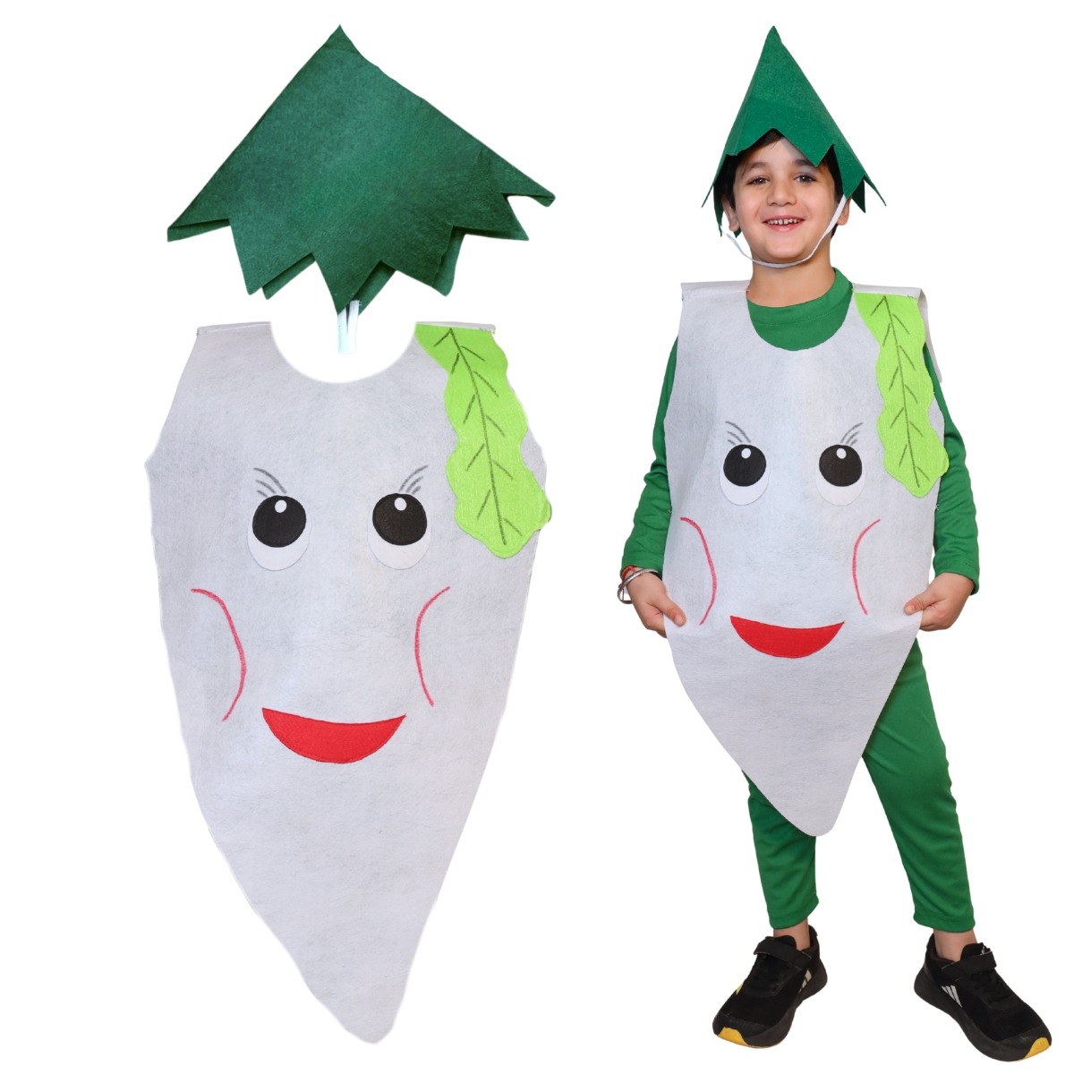 Radish Vegetables Costume Set For Kids