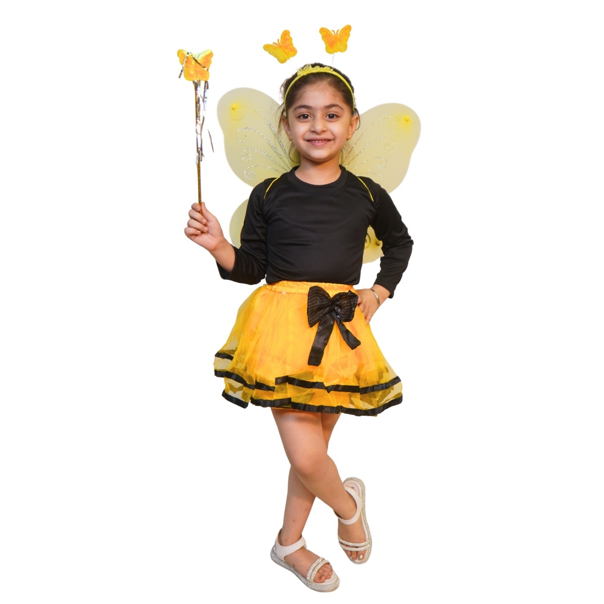 Yellow Skirt with Butterfly Wings for Kids