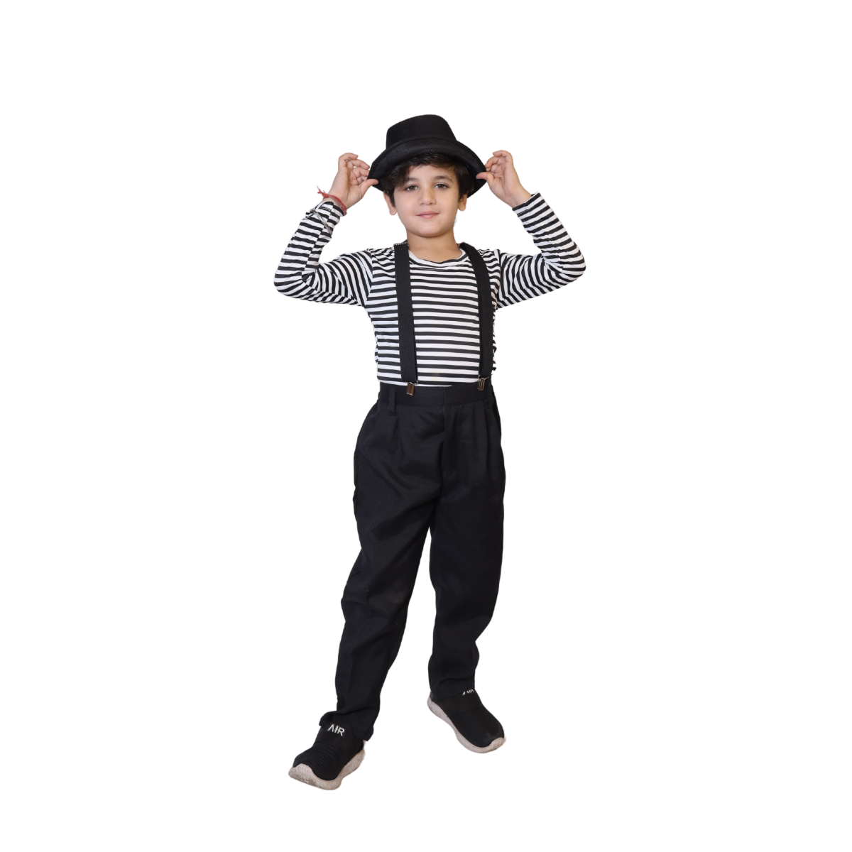 Fun shack Mime Costume Boy/Girl Mime Costume, Mime Costume, French Mime Costume, Mime Halloween Costume