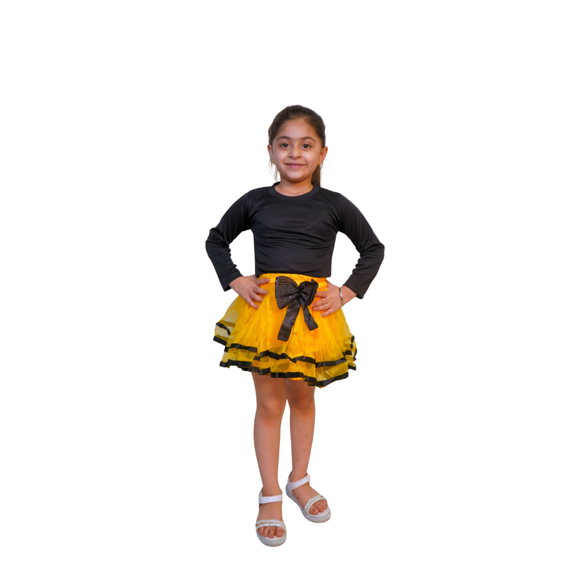 Girls’ Yellow Tutu Fancy Dress Skirt