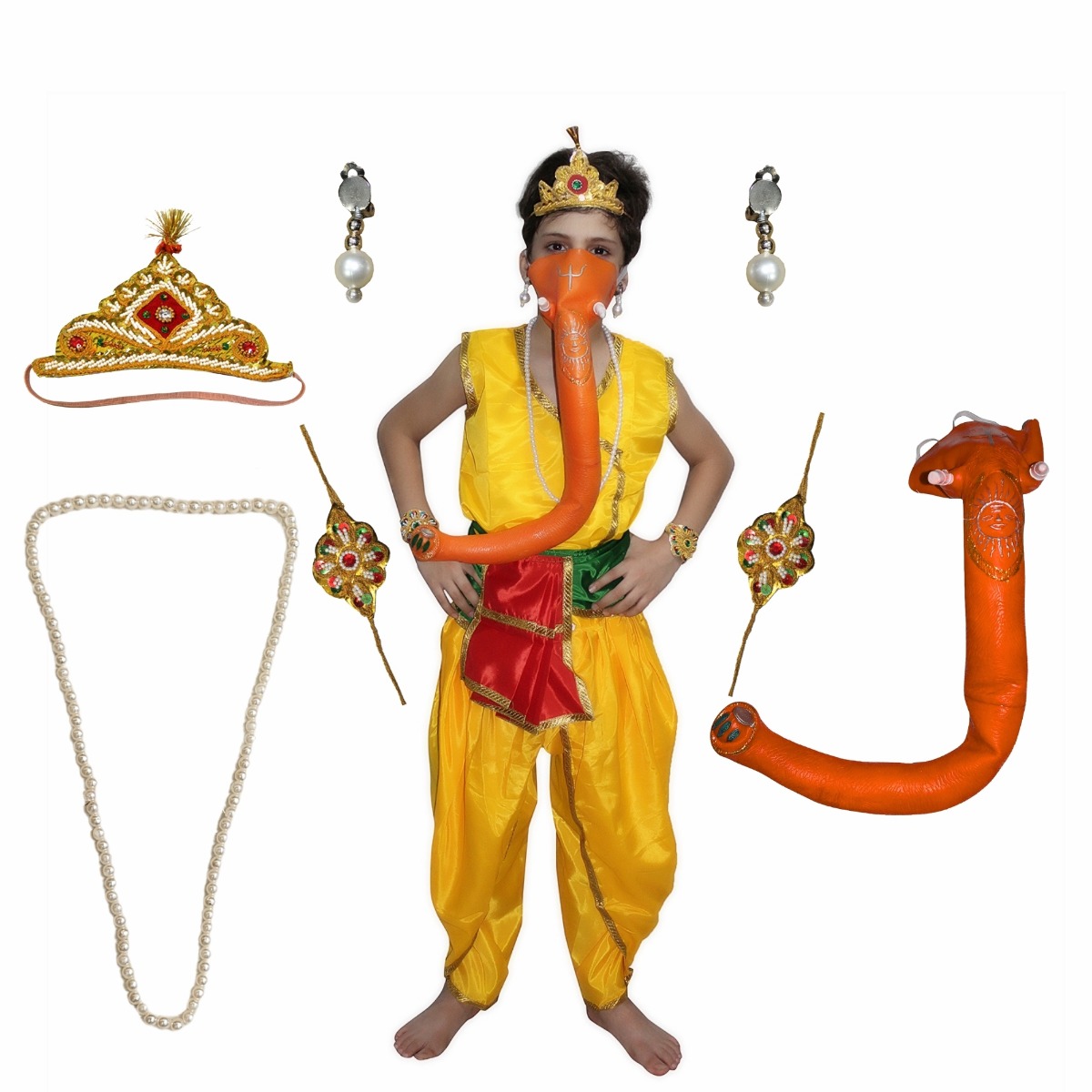 Lord Ganesha Fancy Dress Costume for Kids