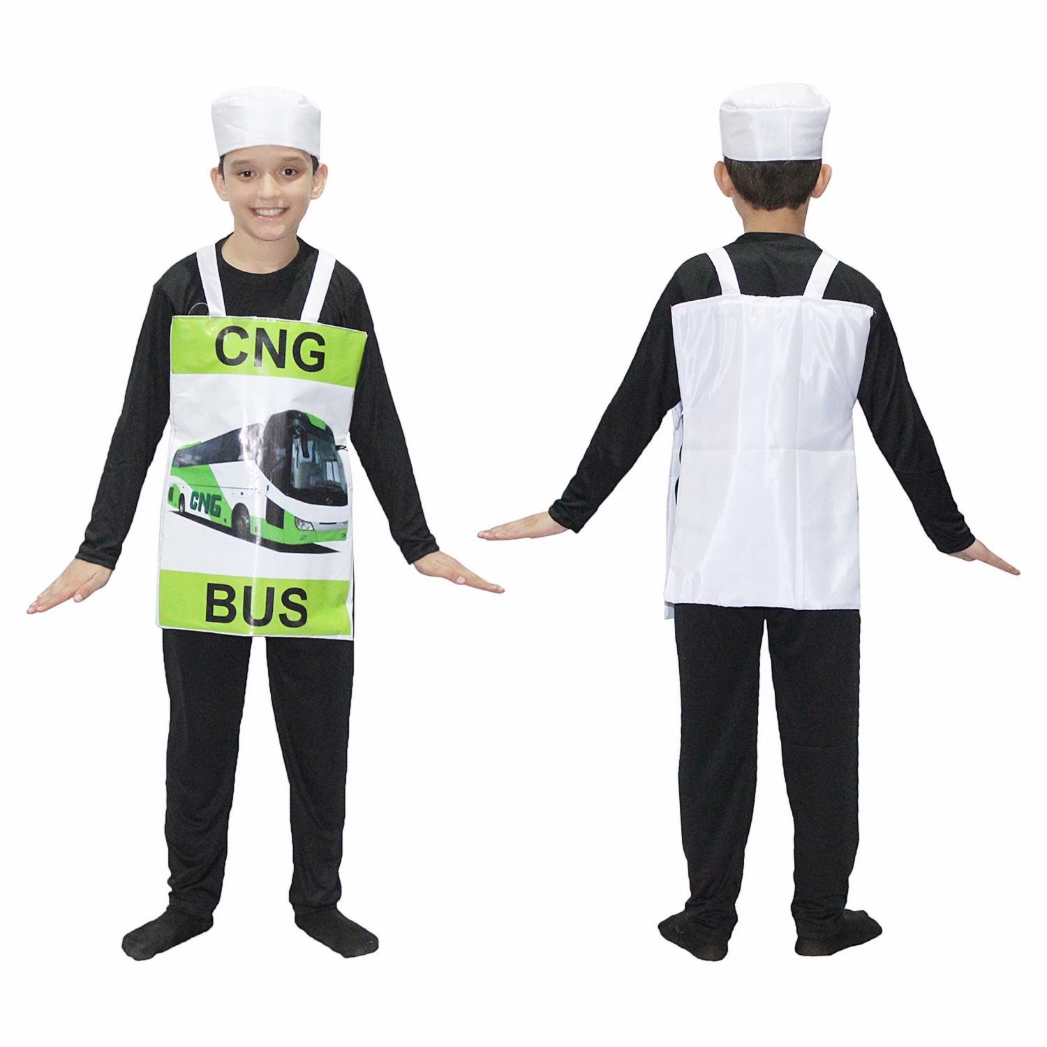 Kids CNG Bus Fancy Dress Cutout Prop