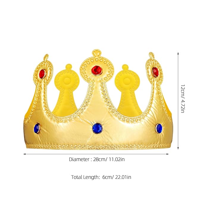 King crown  Fabric Fancy Dress for kids,Fairy Teles Characters,Story book Costume for Annual function/Theme Party/Competition/Stage Shows/Birthday Party Dress