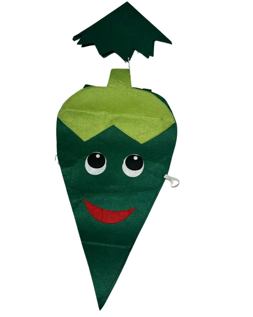 Lady Finger Vegetable Costume Cutout with Cap