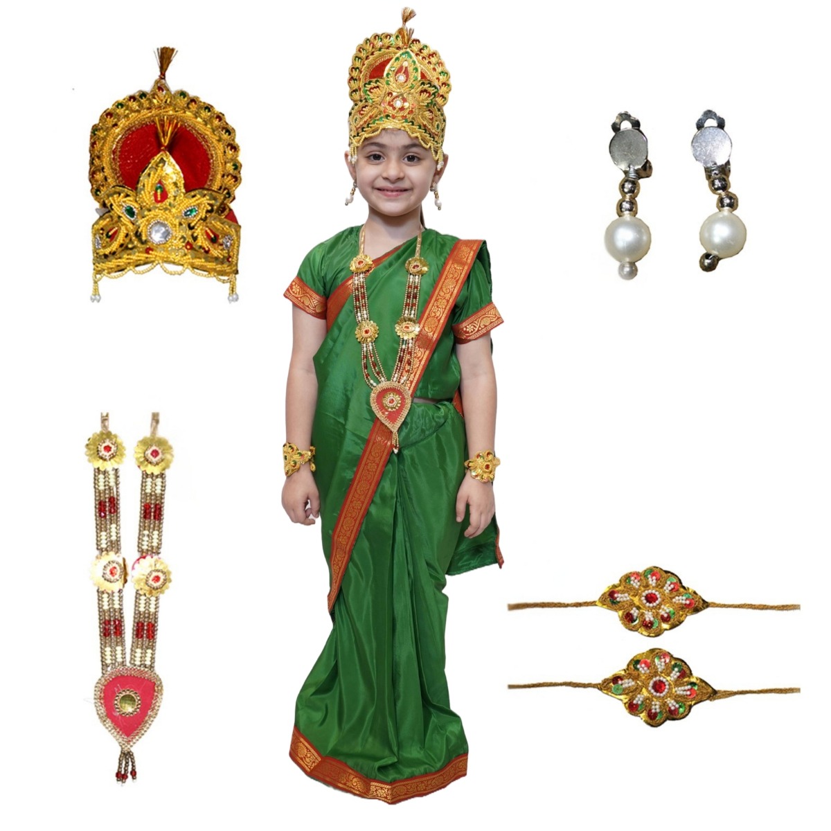 Mythological Goddess Laxmi Costume for Kids