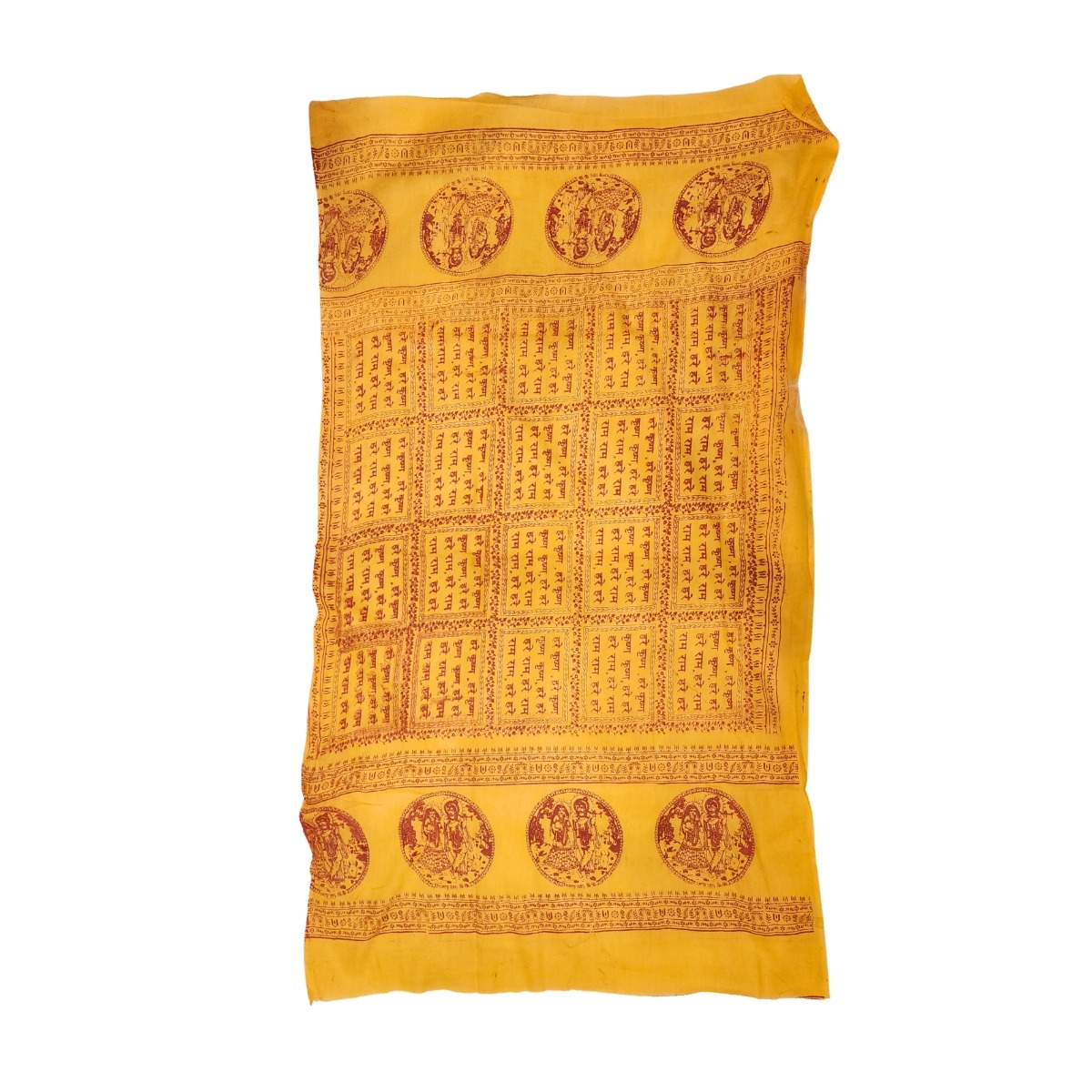 Om Namah Shivay Gamcha / Dupatta / Patka Mahadev Printed Devotional Scarf for Men & Women | Shiv Bhakt Cotton Stole for Pooja, Temple & Spiritual Events