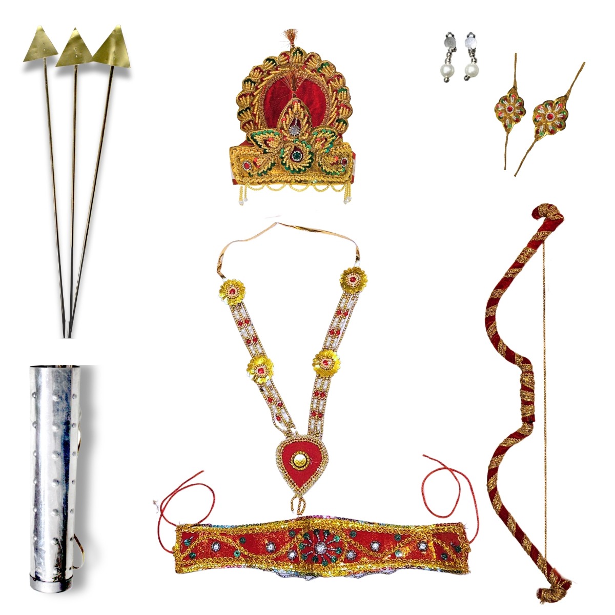 Raja Ram Jewellery For Kids Ramleela/Janmashtami/Mythological Character For Kids School Annual function/Theme Party/Competition/Stage Shows Dress