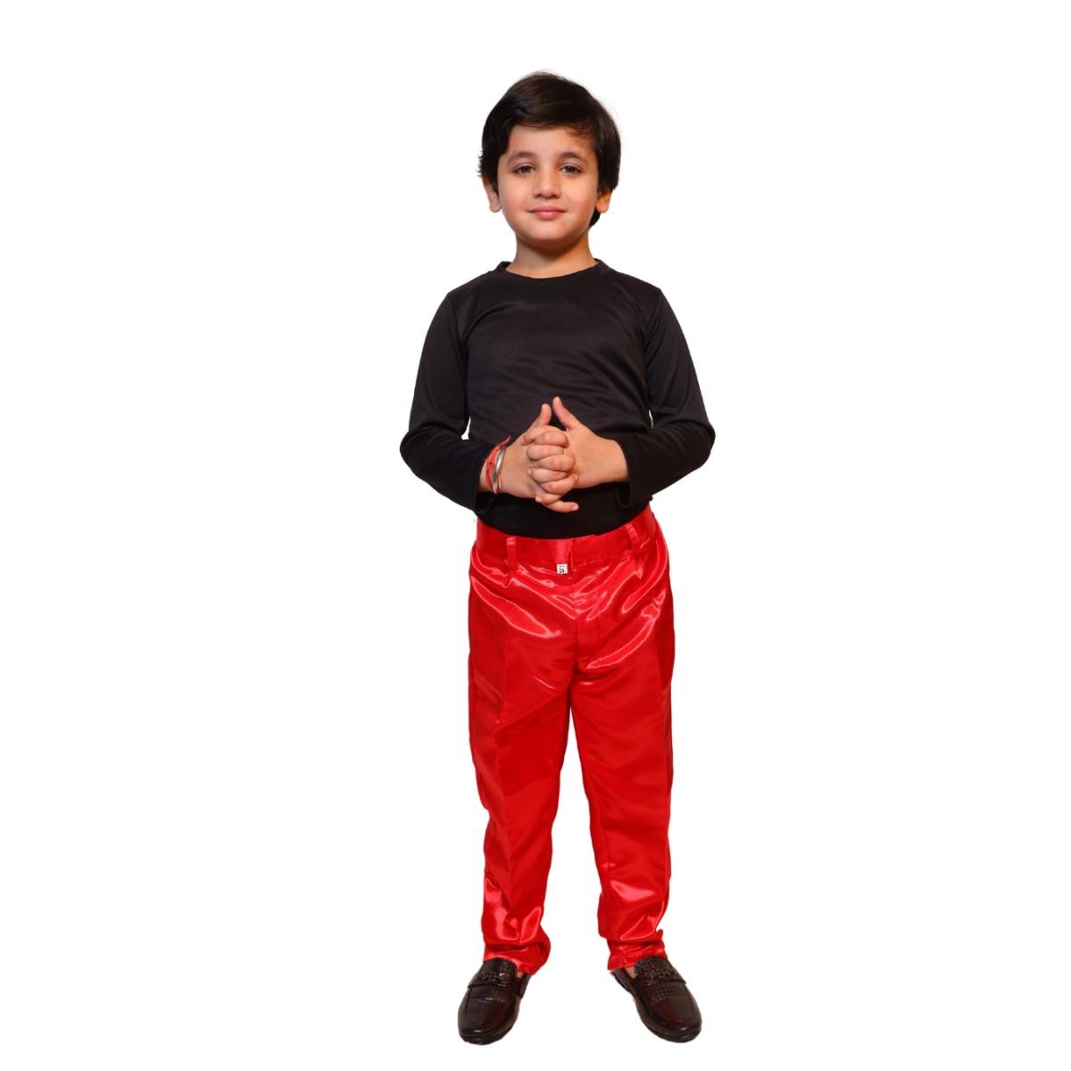 Shiny Pants for Kids Metallic Straight Leg School Dance Performance