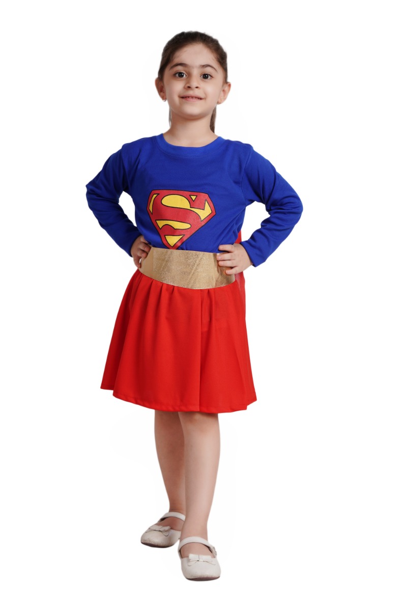 Supergirl Cosplay Costume for Girls