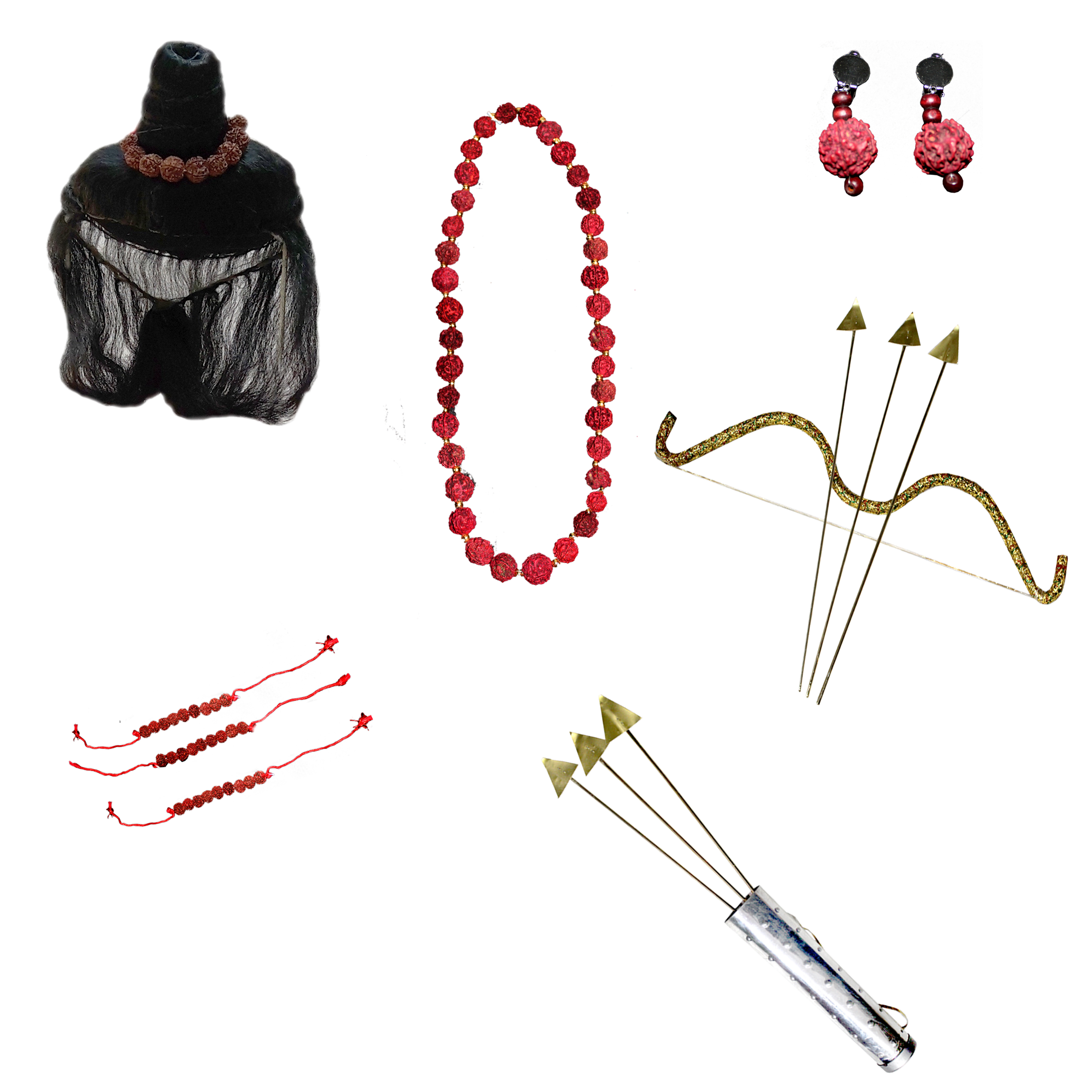 Vanvasi Ram Jewellery For Kids Ramleela/Janmashtami/Mythological Character For Kids School Annual function/Theme Party/Competition/Stage Shows Dress