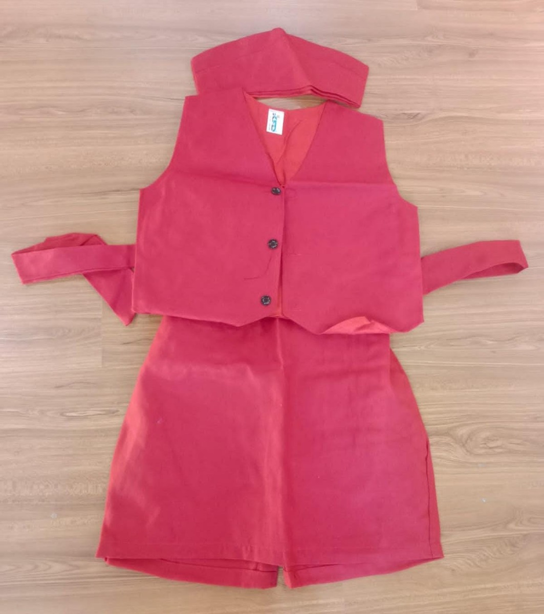 Air Hostess Fancy Dress For Kids,Costume For Annual Function/Theme Party/Competition/Stage Shows Dress