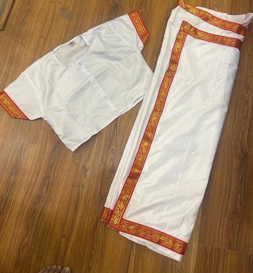 White saree fancy dress mix sizes
